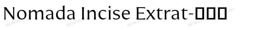 Nomada Incise Extrat字体转换 Nomada Incise Extrat字体转换